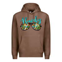 Chestnut western howdy police sunglasses Premium Hoodie - NancyCooperArtShop