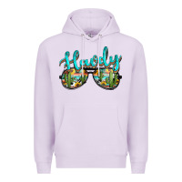 Lilac western howdy police sunglasses Premium Hoodie - NancyCooperArtShop