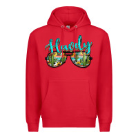 Red western howdy police sunglasses Premium Hoodie - NancyCooperArtShop