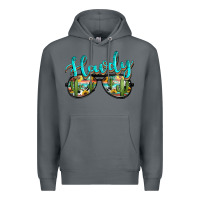 Rock western howdy police sunglasses Premium Hoodie - NancyCooperArtShop