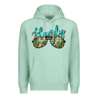 Seafoam western howdy police sunglasses Premium Hoodie - NancyCooperArtShop