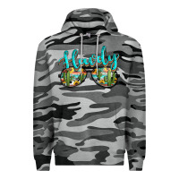 Slate Camo western howdy police sunglasses Premium Hoodie - NancyCooperArtShop