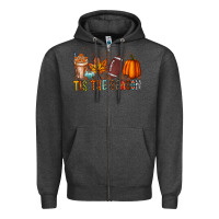 Charcoal Heather tis the season Zipper Hoodie - RacoonDesign