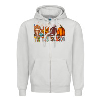 Dove Grey tis the season Zipper Hoodie - RacoonDesign