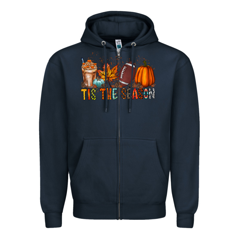Tis The Season Zipper Hoodie by RacoonDesign | Teevron