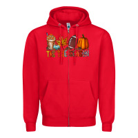 Red tis the season Zipper Hoodie - RacoonDesign