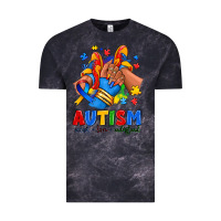 Cloud Black Autism accept love understand afro girl sneakers Vintage Tee - RanaPortraitStore