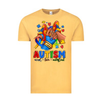 Vintage Mustard Autism accept love understand afro girl sneakers Vintage Tee - RanaPortraitStore