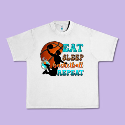 Urban Heavy Tee eat sleep basketball repeat