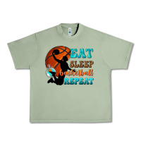 Oil Green eat sleep basketball repeat Urban Heavy Tee - texasbilliewilder