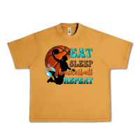 Peanut Butter eat sleep basketball repeat Urban Heavy Tee - texasbilliewilder