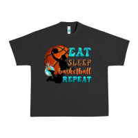 Pigment Black eat sleep basketball repeat Urban Heavy Tee - texasbilliewilder