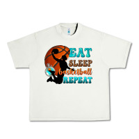 Pistachio eat sleep basketball repeat Urban Heavy Tee - texasbilliewilder