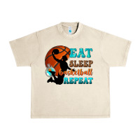 Sandshell eat sleep basketball repeat Urban Heavy Tee - texasbilliewilder