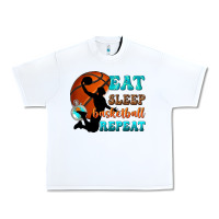 White eat sleep basketball repeat Urban Heavy Tee - texasbilliewilder
