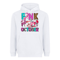 White pink october Heavyweight Hoodie - AdoDesignShop