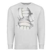 Dove Grey 2 volleyball patch Premium Sweatshirt - AdoDesignShop