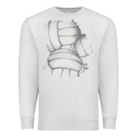 Oatmeal Heather 2 volleyball patch Premium Sweatshirt - AdoDesignShop