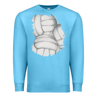 Ocean Blue 2 volleyball patch Premium Sweatshirt - AdoDesignShop