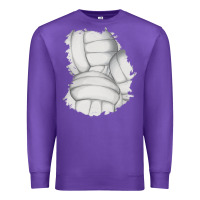 Purple 2 volleyball patch Premium Sweatshirt - AdoDesignShop