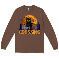 Chestnut Black Cat Crossing Long Sleeve Tee - texasbilliewilder