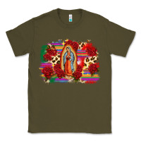 Army Green Our Lady of Guadalupe Classic Tee - CTS Tumbler Store