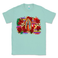 Seafoam Our Lady of Guadalupe Classic Tee - CTS Tumbler Store