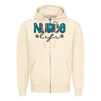 Sandshell Nurse life Zipper Hoodie - CowhideDigitalArt