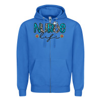 True Royal Nurse life Zipper Hoodie - CowhideDigitalArt