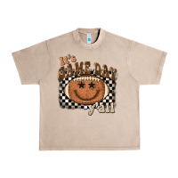 French Oak it's game day y'all football smiley face Urban Heavy Tee - BarkalooDesign