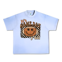 Grape Ice it's game day y'all football smiley face Urban Heavy Tee - BarkalooDesign
