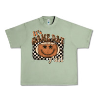 Oil Green it's game day y'all football smiley face Urban Heavy Tee - BarkalooDesign