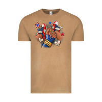 Vintage Camel Baseball afro girl sneakers Vintage Tee - RanaPortraitStore