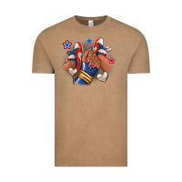 Vintage Coffee Baseball afro girl sneakers Vintage Tee - RanaPortraitStore