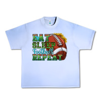 Grape Ice eat sleep football repeat Urban Heavy Tee - texasbilliewilder