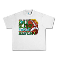 Lunar Rock eat sleep football repeat Urban Heavy Tee - texasbilliewilder