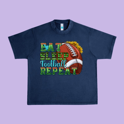 Urban Heavy Tee eat sleep football repeat