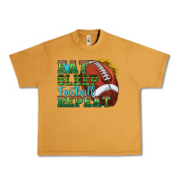 Peanut Butter eat sleep football repeat Urban Heavy Tee - texasbilliewilder