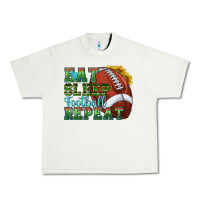 Pistachio eat sleep football repeat Urban Heavy Tee - texasbilliewilder