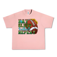 Salmon eat sleep football repeat Urban Heavy Tee - texasbilliewilder