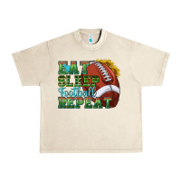 Sandshell eat sleep football repeat Urban Heavy Tee - texasbilliewilder