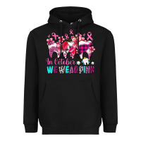 Black in october we wear pink cancer ribbon with teeth Heavyweight Hoodie - AdoDesignShop