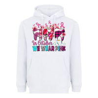 White in october we wear pink cancer ribbon with teeth Heavyweight Hoodie - AdoDesignShop