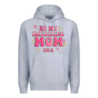 Heather Grey in my wrestling mom era Premium Hoodie - MaliasSmallBusiness