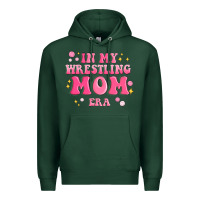 Sports Green in my wrestling mom era Premium Hoodie - MaliasSmallBusiness