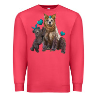Cardinal mama bear and baby bear Premium Sweatshirt - Artiststas