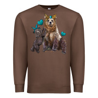 Chestnut mama bear and baby bear Premium Sweatshirt - Artiststas