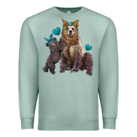 Seafoam mama bear and baby bear Premium Sweatshirt - Artiststas