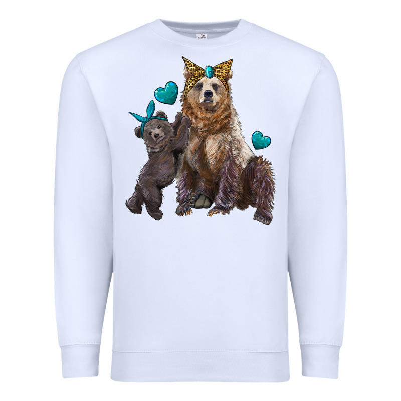 Mama Bear And Baby Bear Premium Sweatshirt by Artiststas | Teevron