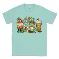 Seafoam highly caffeinated coffee cups Classic Tee - Zillion Design Studio